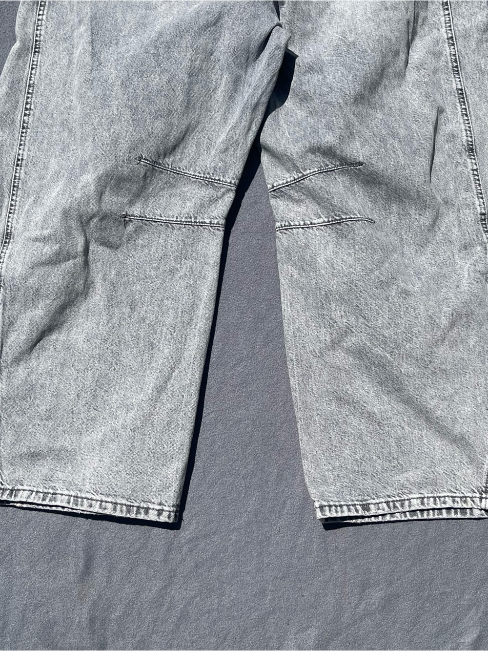 We The Free Good Luck mid rise barrel jeans womens 33 pre-owned condition gray - Picture 6 of 16